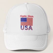 USA United Staaten America Flag Red Personalizatio