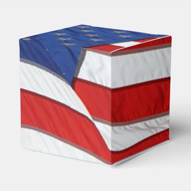 USA United Staaten Flag American Patriotic Design Geschenkschachtel (Rückseite)
