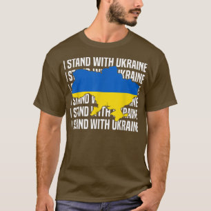 USA unterstützen Ukraine Flag Ukraine Liebe I Stan T-Shirt