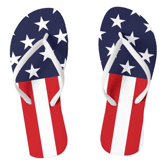 USA US FLAGGE FLIP FLOPS (Fußbett)
