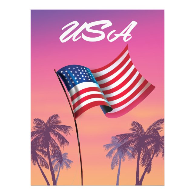 USA US FLAGGE FOTODRUCK (Vorne)
