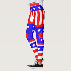 USA US FLAGGE LEGGINGS