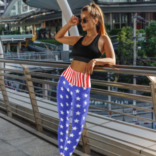 USA US FLAGGE LEGGINGS