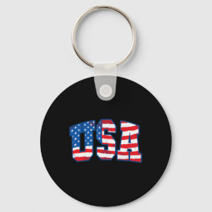 USA US-Flagge Patriotisch 4. Juli Amerika 1  Schlüsselanhänger
