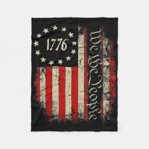 Usa Us Flagge Patriotisch 4. Juli Amerika Fleecedecke