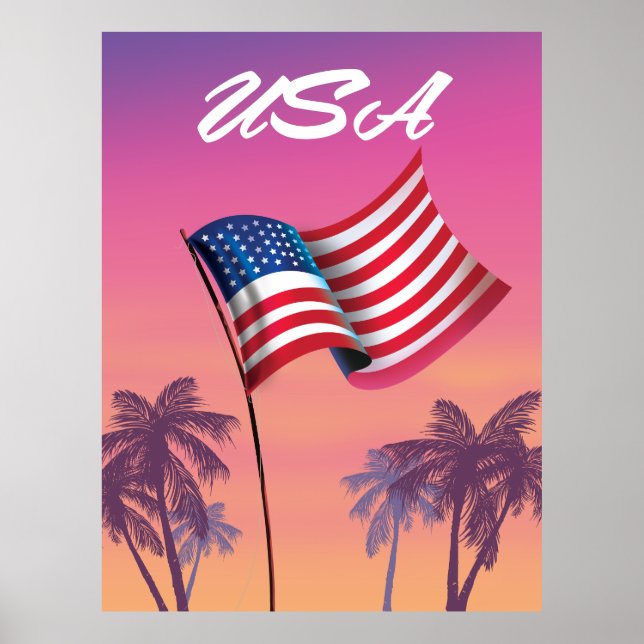 USA US FLAGGE POSTER (Vorne)