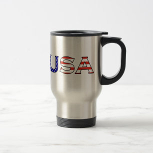USA-US Flagge-Reise-Tasse Reisebecher