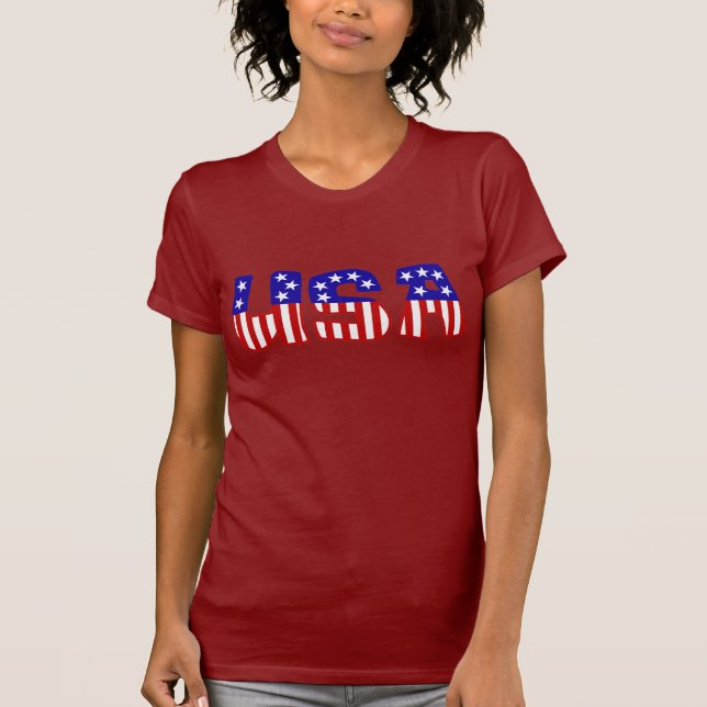USA-US FLAGGE T-Shirt (Vorderseite)