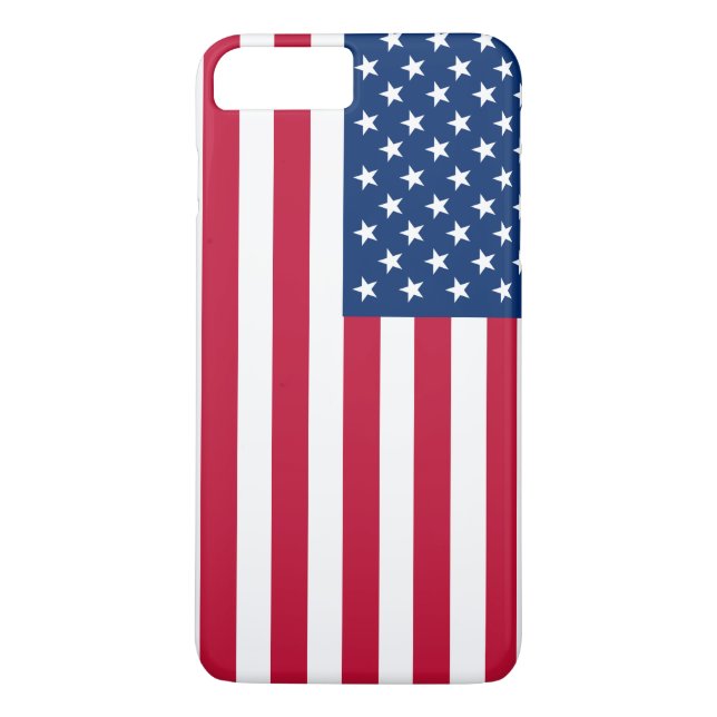 USA - US Flagge unter amerikanischer Flagge Case-Mate iPhone Hülle (Rückseite)