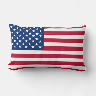 USA - US Flagge unter amerikanischer Flagge Lendenkissen