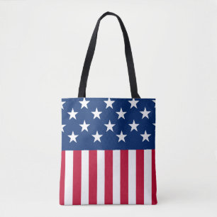 USA - US Flagge unter amerikanischer Flagge Tasche