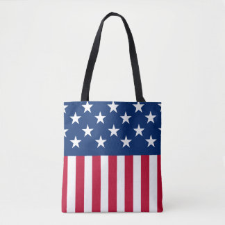 USA - US Flagge unter amerikanischer Flagge Tasche