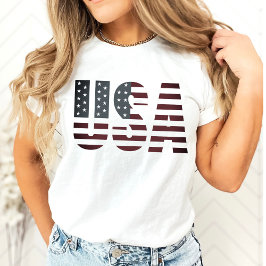 USA US Flagge US American Flag Patriotic T-Shirt