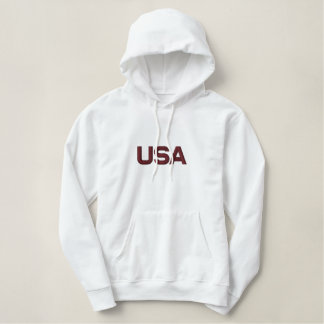 USA USA Country Patriotic Bestickter Hoodie