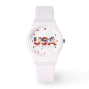 USA - USA - Flagge - Patriotik Armbanduhr