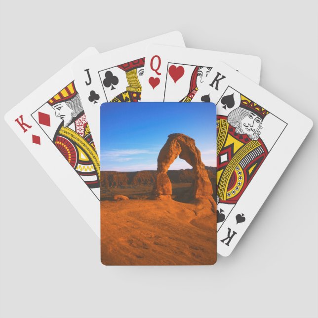 USA, Utah, Arches National Park, Delicate Arch Spielkarten (Rückseite)