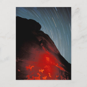 USA, Utah, Arches National Park, Petroglyphen Postkarte