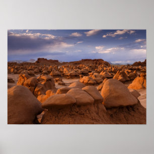 USA; Utah. Blick auf den Goblin Valley Staat Park Poster