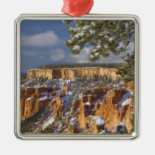 USA, Utah, Bryce Canyon National Park. Sonnenaufga Silbernes Ornament