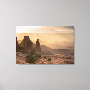 USA; Utah; Canyonlands-Nationalpark. Ansicht von Leinwanddruck