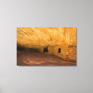 USA, Utah, Cedar Mesa, Mule Canyon.Sandstone Leinwanddruck