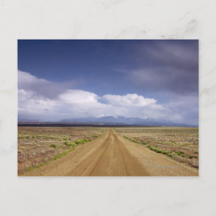 USA, Utah, Landschaft der direkten Straßenkreuzung Postkarte