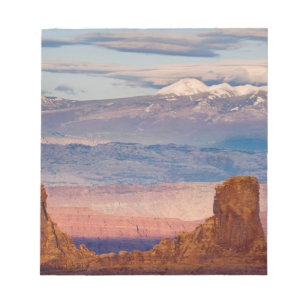 USA, Utah. Landschaftlich von La Sal Mountains aus Notizblock