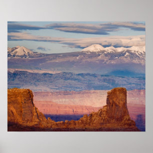 USA, Utah. Landschaftlichen von Toten in La Sal Poster