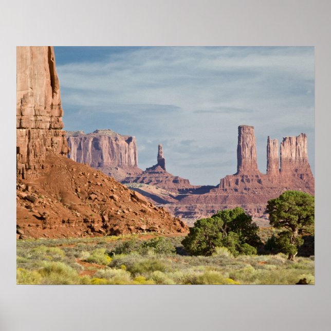 USA, Utah, Monument Valley Navajo Tribal Park. Poster (Vorne)