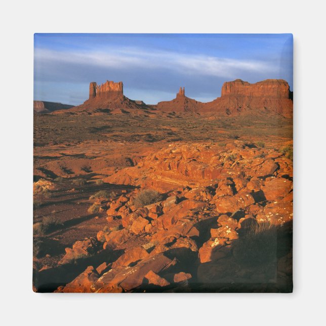 USA, Utah, Monument Valley. Sonnenlicht Magnet (Vorne)