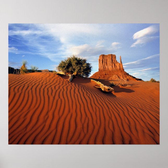 USA, Utah, Monument Valley. Wind erstellt Poster (Vorne)