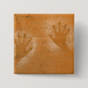 USA, Utah, Pictogramme Handabdrücke auf Sandstein, Button