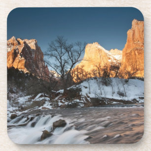 USA, Utah, Zion-Nationalpark. Bergsonneaufgang Untersetzer