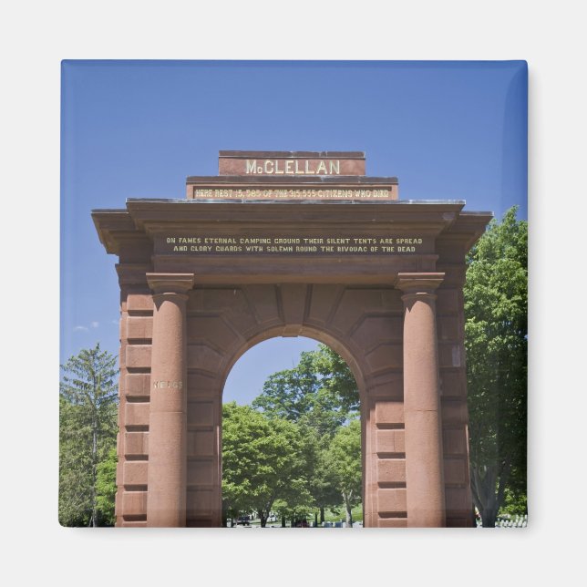 USA, VA, Arlington. McClellan Gate in Arlington Magnet (Vorne)