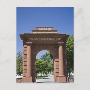 USA, VA, Arlington. McClellan-Tor bei Arlington Postkarte