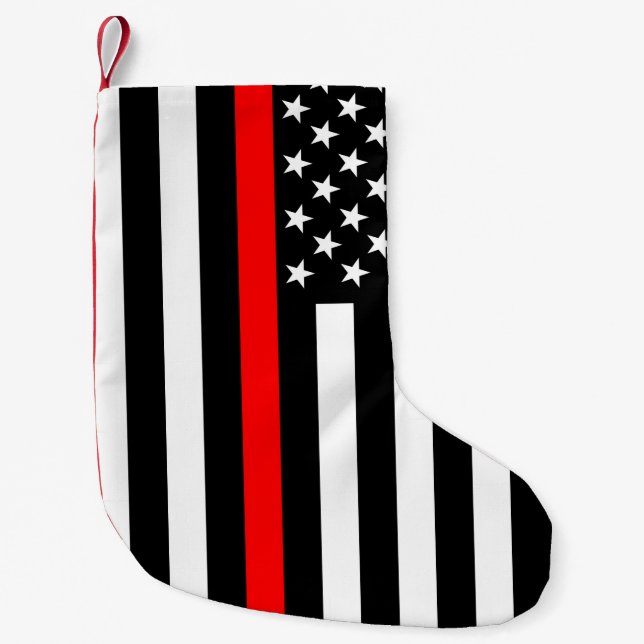 USA verdünnen rote Linie Kleiner Weihnachtsstrumpf (Vorderseite)