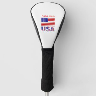 USA Vereinigte Staaten Amerika Flagge Rot Personal Golf Headcover