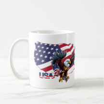 USA. Vereinigte Staaten Tasse
