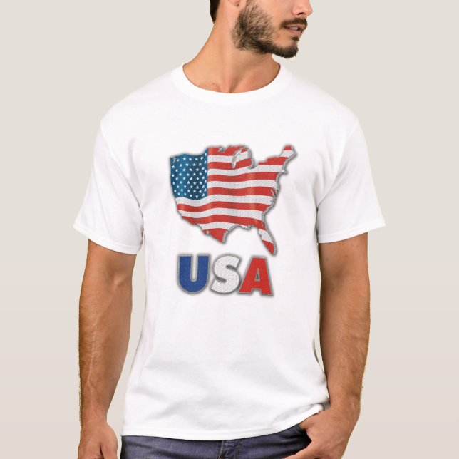 USA - Vereinigter Staat Amerika T-Shirt (Vorderseite)