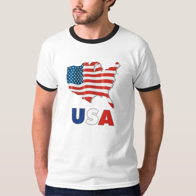 USA - Vereinigter Staat Amerika T-Shirt (Vorderseite)