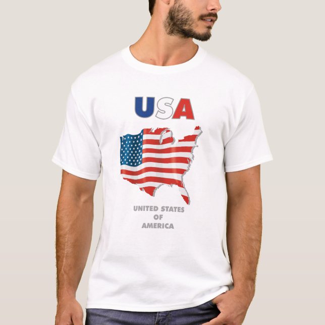 USA - Vereinigter Staat Amerika T-Shirt (Vorderseite)