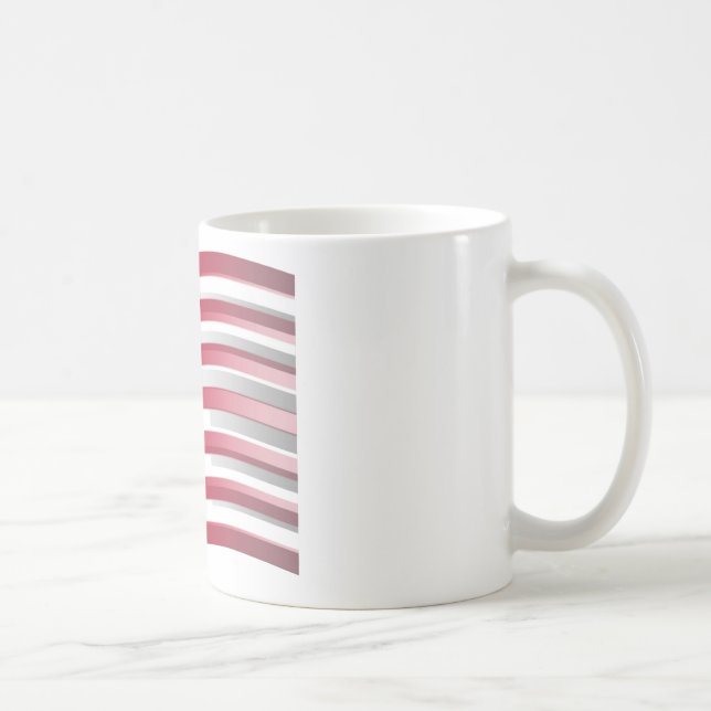 USA vereint Streifen und Sterne in kühnem Design Kaffeetasse (Rechts)