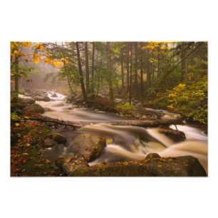 USA, Vermont, East Arlington, Fließende Bäche 2 Fotodruck