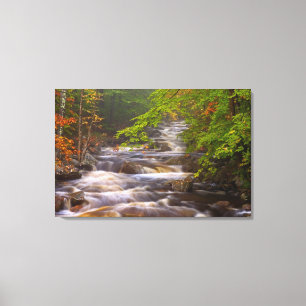 USA, Vermont, East Arlington, Flussläufe Leinwanddruck