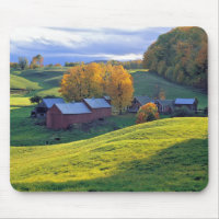 USA, Vermont, Jenne Bauernhof. Rollende grüne