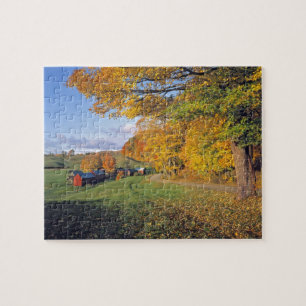 USA, Vermont, Jenne Farm. Der Herbst kommt nach Je