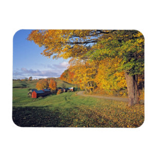 USA, Vermont, Jenne Farm. Der Herbst kommt nach Je Magnet