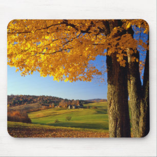 USA, Vermont. Landschaftlicher Bauernhof in der N Mousepad