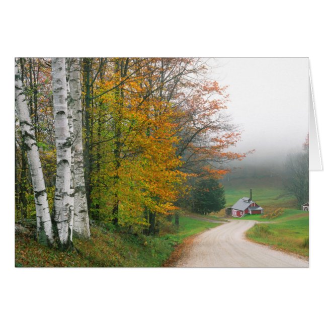 USA, Vermont. Maison De Sucre Près De La Ville De  (Devant horizontal)