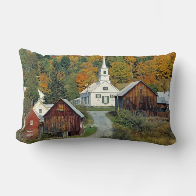 USA, Vermont, Waits River. Blattwerk Lendenkissen (Vorderseite)
